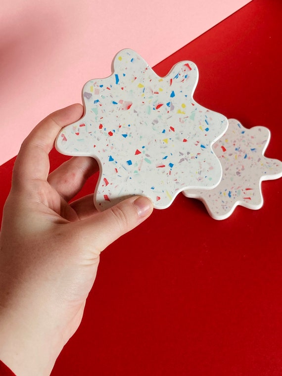 Terrazzo Coasters Etsy UK