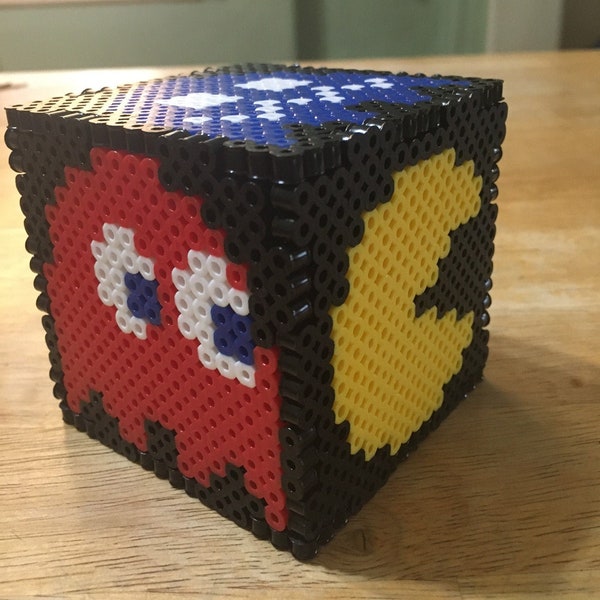 Perler Bead PAC-MAN Cube