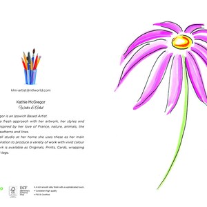 Cartão Flor Rosa