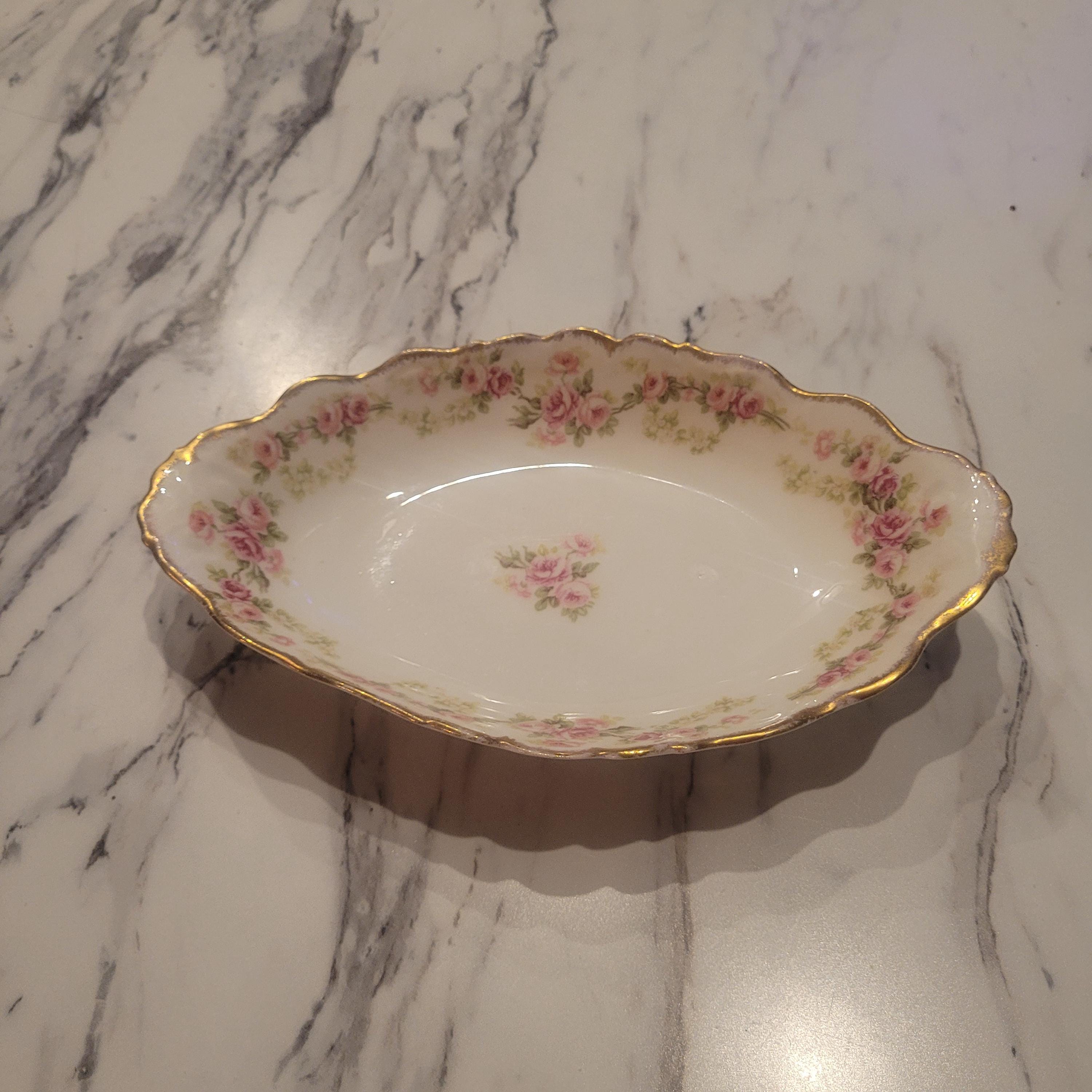 5 ramequins en porcelaine striée, Aluminite Faugier Limoges – Début de