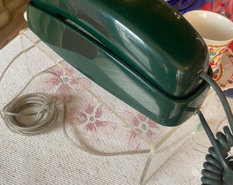 Vintage Bell Telephone Green Push Button Phone 1990s Retro Desk Phone Working Tone Pulse Landline Canada