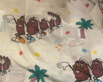 Vintage 1988 California Raisins Twin Lakanset Platt, Passande Örngott