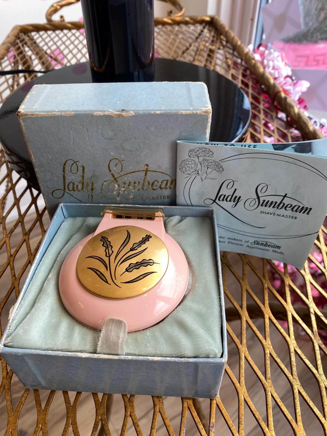 Old Pink Razor Vintage Pink Lady Sunbeam Mid Century Electric Razor - Working - Etsy