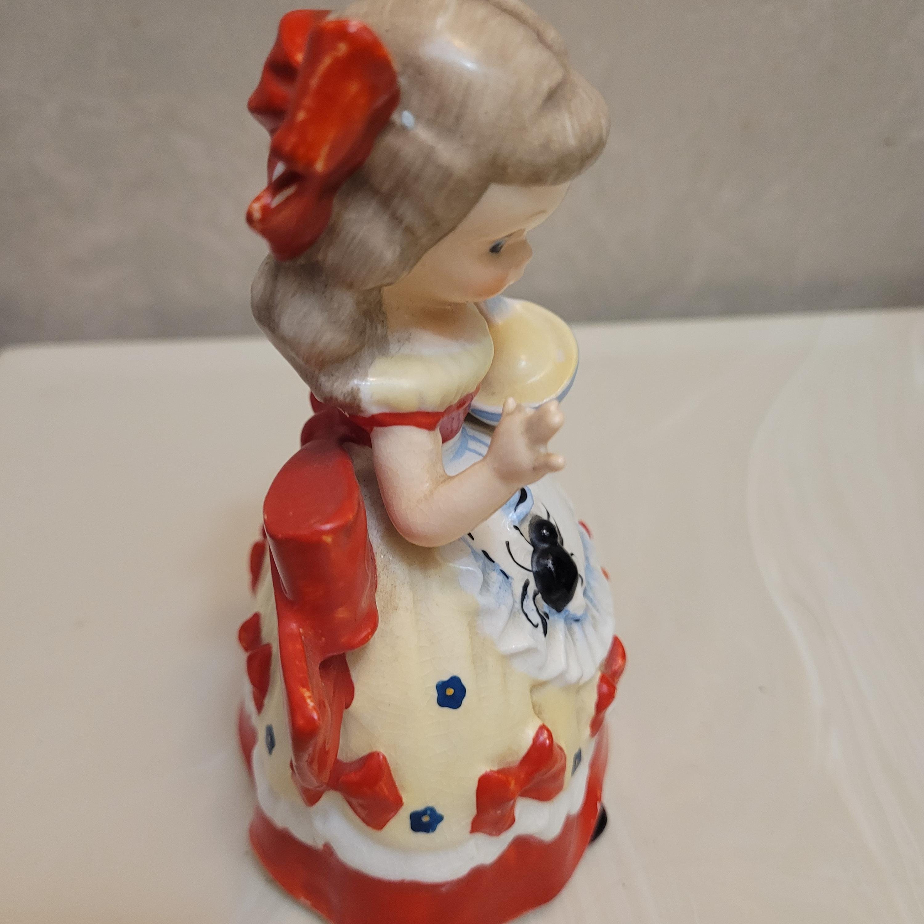 Vintage 1950s Napco “little Miss Muffet” Figurine – Nursery Rhyme