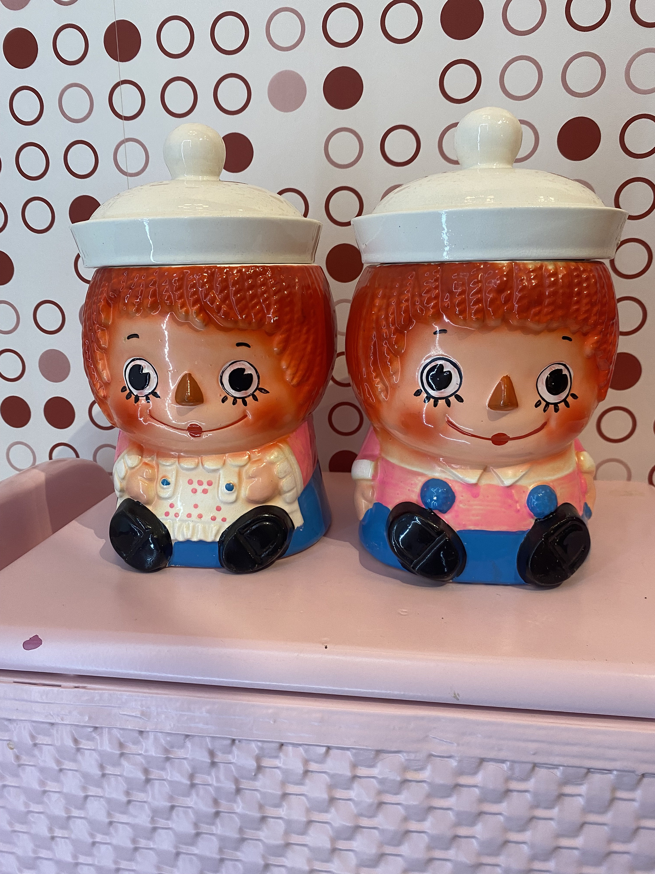 RAGGEDY ANN＆ANDY陶器置物 RAGGEDY ANN＆ANDY陶器置物