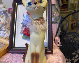 Vintage Siamese Cat Figurines – Mid-century Japan Ceramic Cats – G