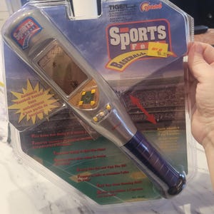 Vintage 90s Tiger Electronics Handheld Sports Feel Baseball Game, Rare Game