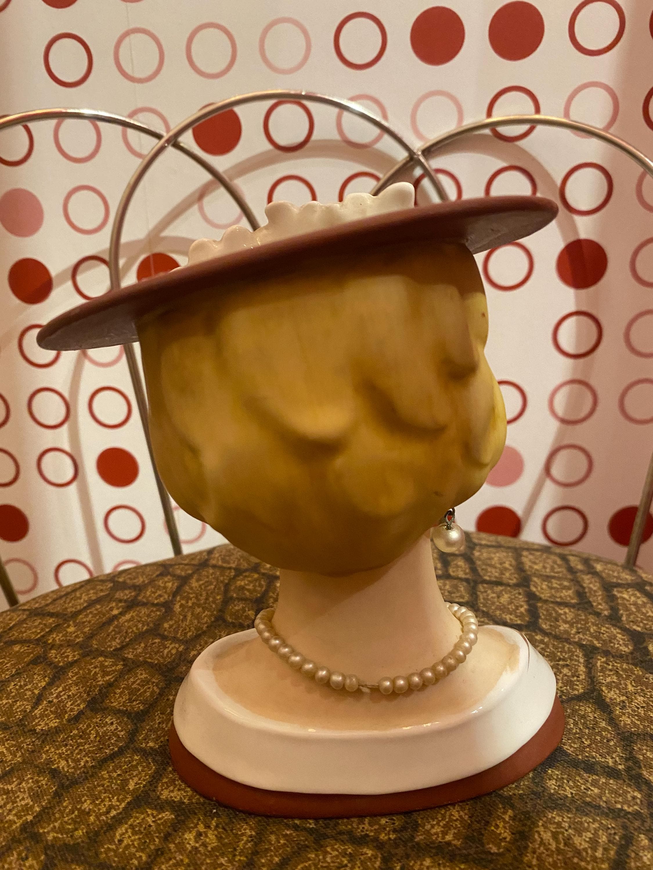 Vintage Relpo Japan Lady Head Vase Pearl Jewelry - Etsy