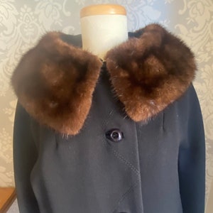 Vintage 1960’s Wool Coat with Fur Collar Wilson’s Toronto Los Angeles