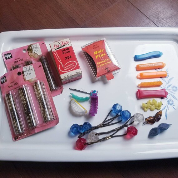vintage bobby pins/hairpins and barrettes