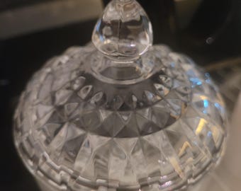 クリスタルダルクのガラスビスケットバレルクッキーキャンディジャー