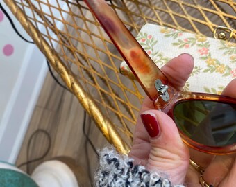 Vintage 1950s Italian Rhinestone Cat Eye Sunglasses With  display picture 3