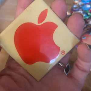 Vintage Apple MacIntosh Computer Mac Button Pinback Pin Retro 80er Jahre