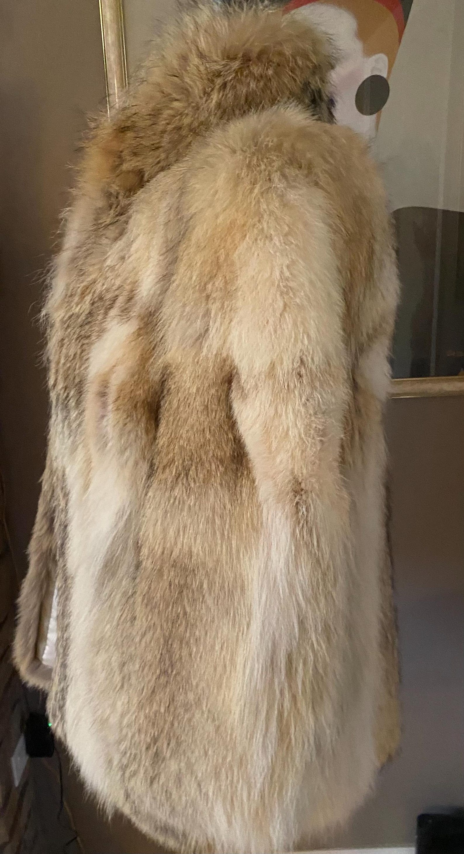 Vintage 1980s Coyote Fur Coat by Club Pelle | Luxurious Natural Fur ...