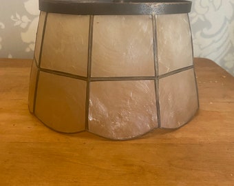 Vintage Capiz Shell Lamp Shade approx. 5”x9”