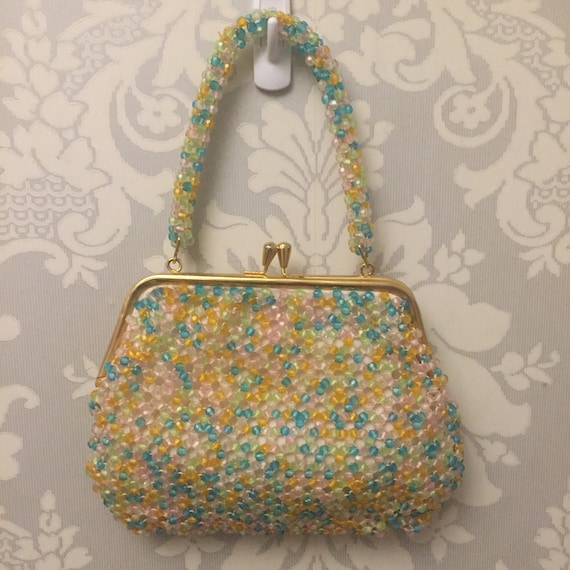 Vintage 1960's Beaded Handbag