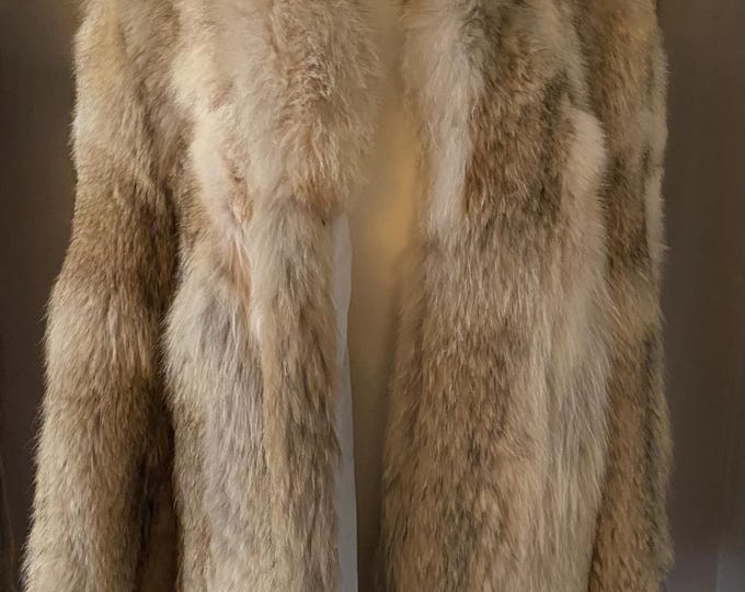 Vintage 1980s Coyote Fur Coat by Club Pelle | Luxurious Natural Fur ...