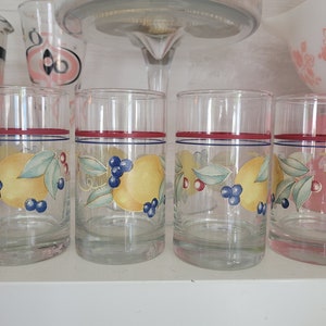 Libby Crisa small juice glasses, corelle abundance