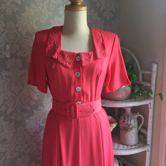 Vintage ATINA By Karin Crosby 80's does 40's Salmo