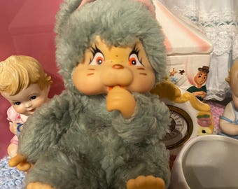 Vintage 1979 Nyamy Washino Cat Plush by Sekiguchi – Thumb Sucking