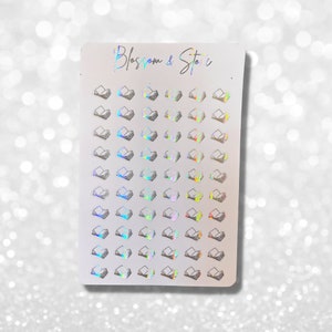 Foiled Books Mini Planner Stickers