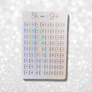 Foiled Diary Mini Planner Stickers