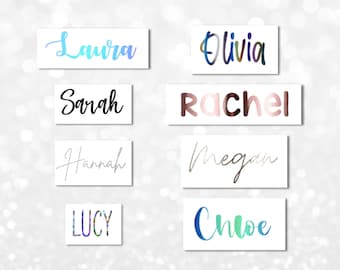 Personalised vinyl label stickers - For gifts, notebooks, glasses, water bottles, tumblers and more