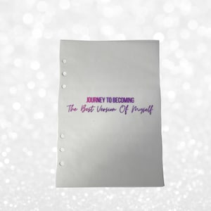 A5 Foiled Vellum Planner Dashboard | Planner Dashboards | Planner Accessories | A5 Planner Inserts | Filofax Inserts | Planner Inserts