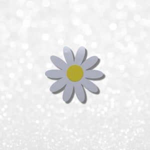 Daisy vinyl label stickers - For gifts, notebooks, glasses, water bottles, tumblers and more