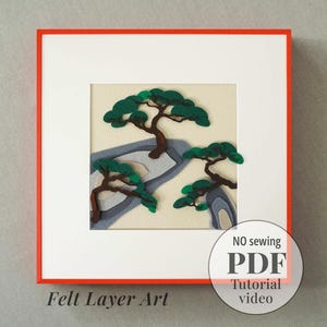 소나무 Korean Red Pine Tree PDF Pattern & Tutorial | Felt crafts