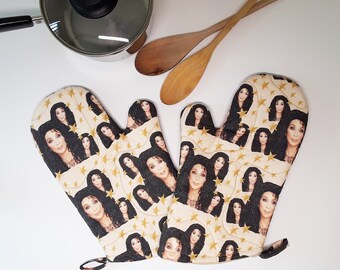 CHER Mitaines de cuisine | Maniques Cher | Cher cadeau de nouveauté