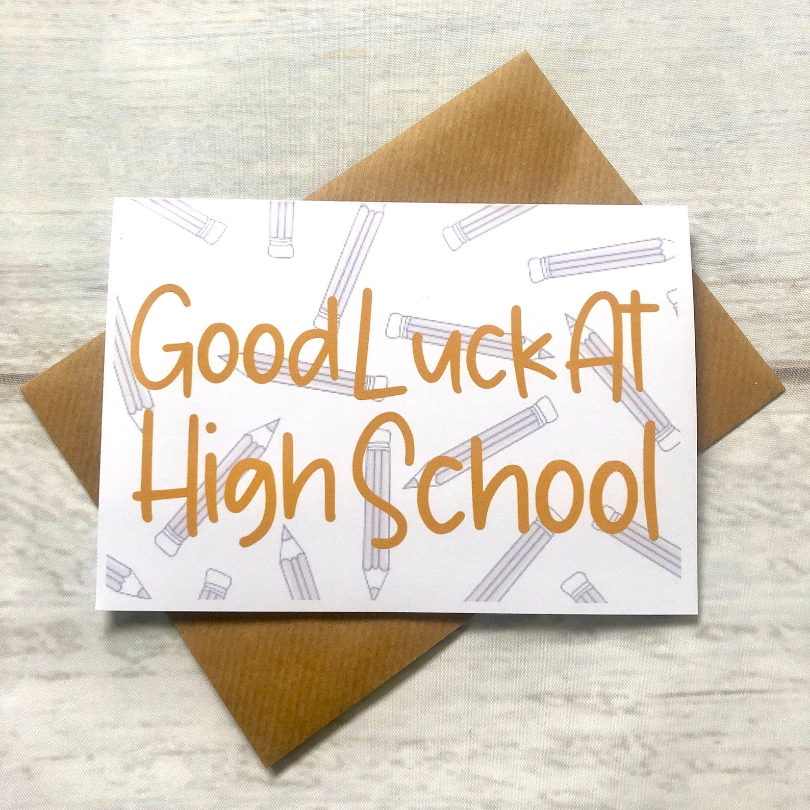 Good Luck New School/Class Year Holiday Greeting Card blank | Etsy