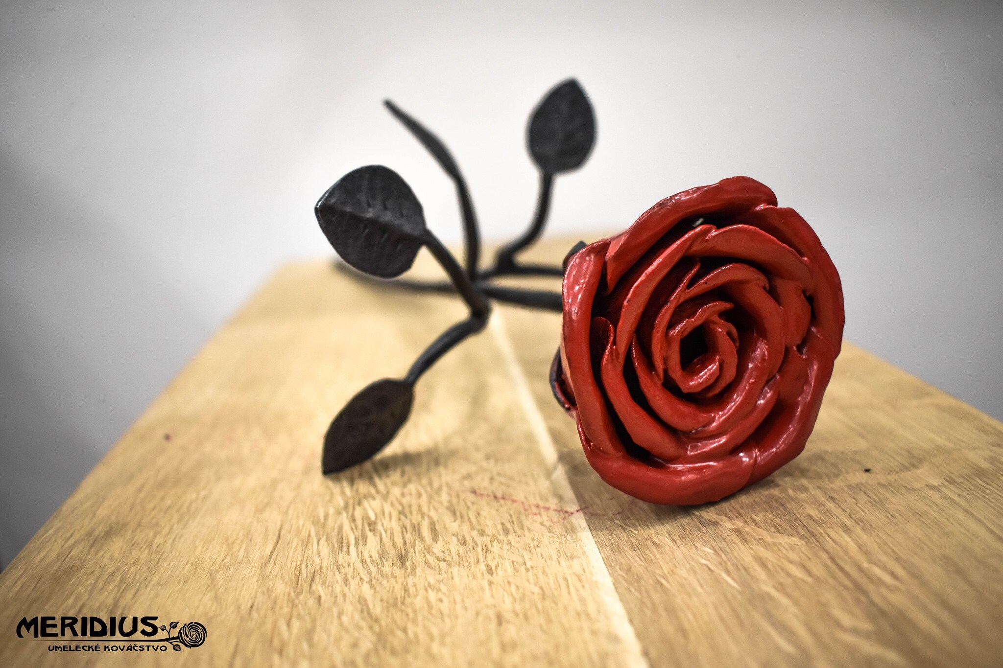 Hand forged rose