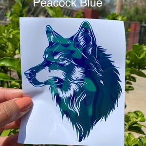 Wolf Head car truck window decal, Wild Animal decal, angry wolf sticker,  wolf head sticker, Tribal Wolf Decal , SUVs , motorcycle decal,
