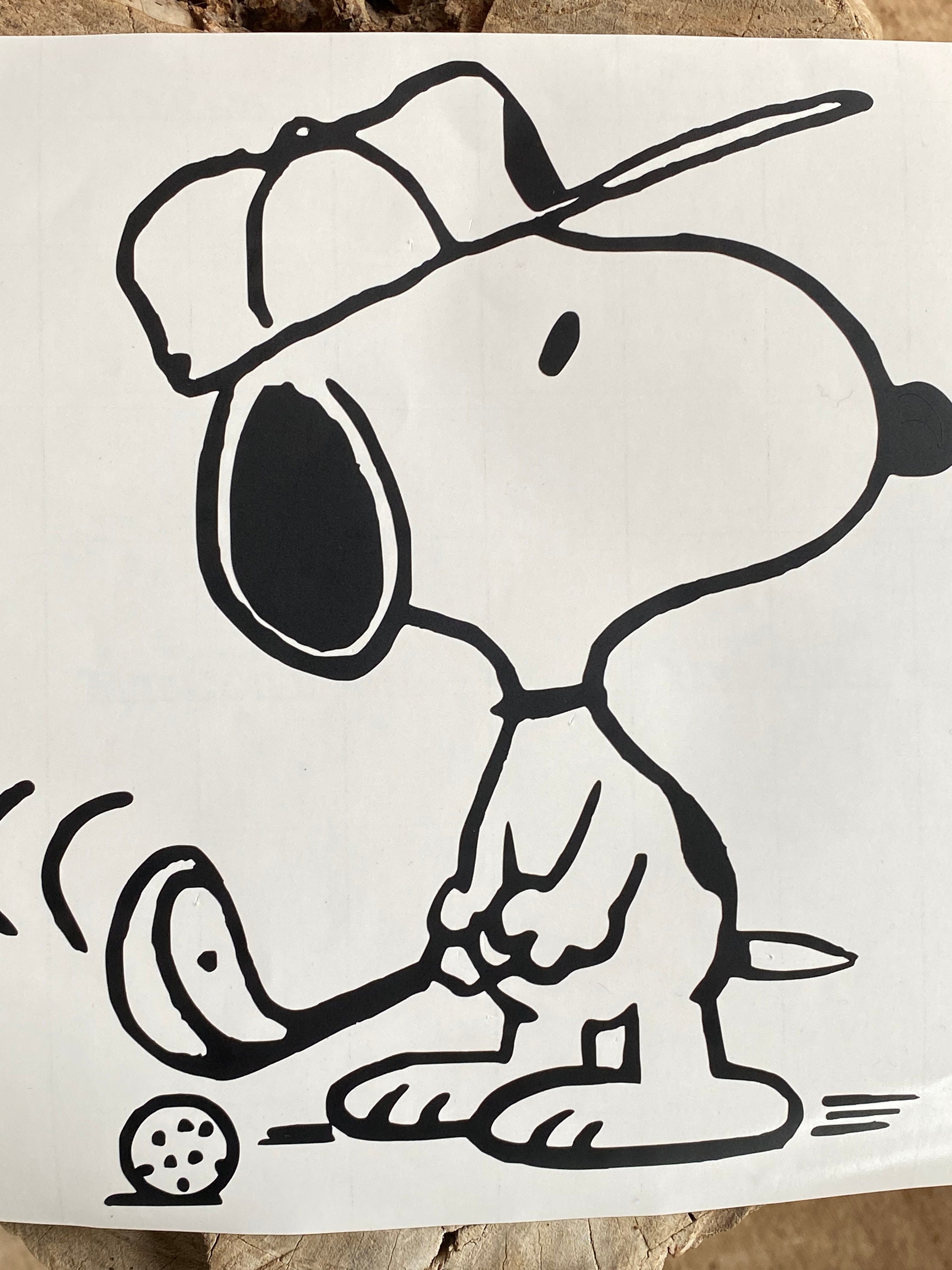 Snoopy Vinyl Decal Snoopy Playing Golf Decal Snoopy Sticker Etsy Il Fullxfull.4624179379 E56n