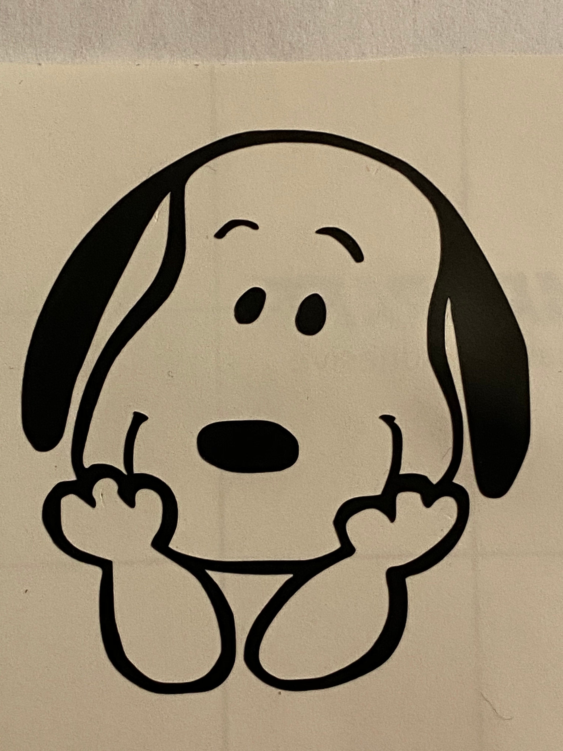 Smiling Snoopy Auto Aufkleber Snoopy Aufkleber Peanuts Etsy