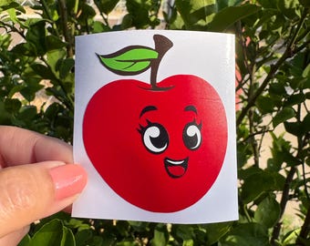 Cherry cartoon kitchen decal,  cartoon fruit sticker,