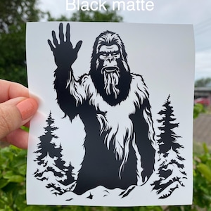 Angry Sasquatch Bigfoot Car Decal: Outdoor Truck Sticker