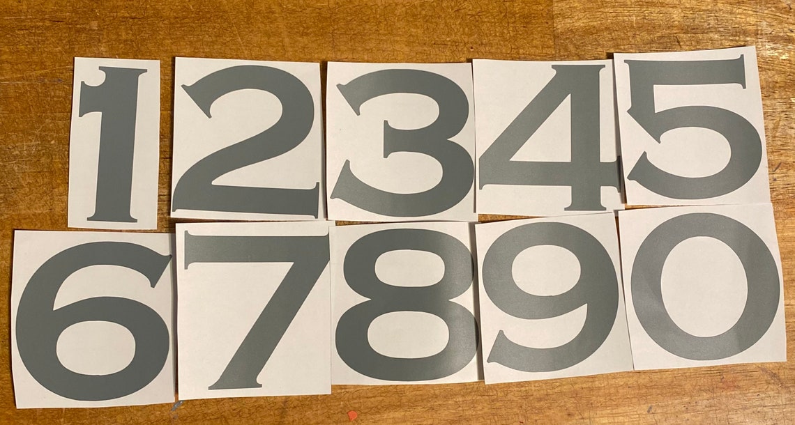Mailbox Address Number Stickers Cost is for Up to 4 Etsy