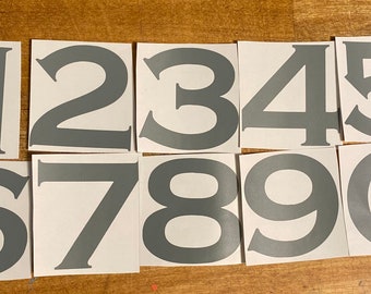 Permanent vinyl Mailbox Numbers Decal, Address, Personalized Reflective House Numbers, Apartment,(the cost is up to 4 single digit numbers)