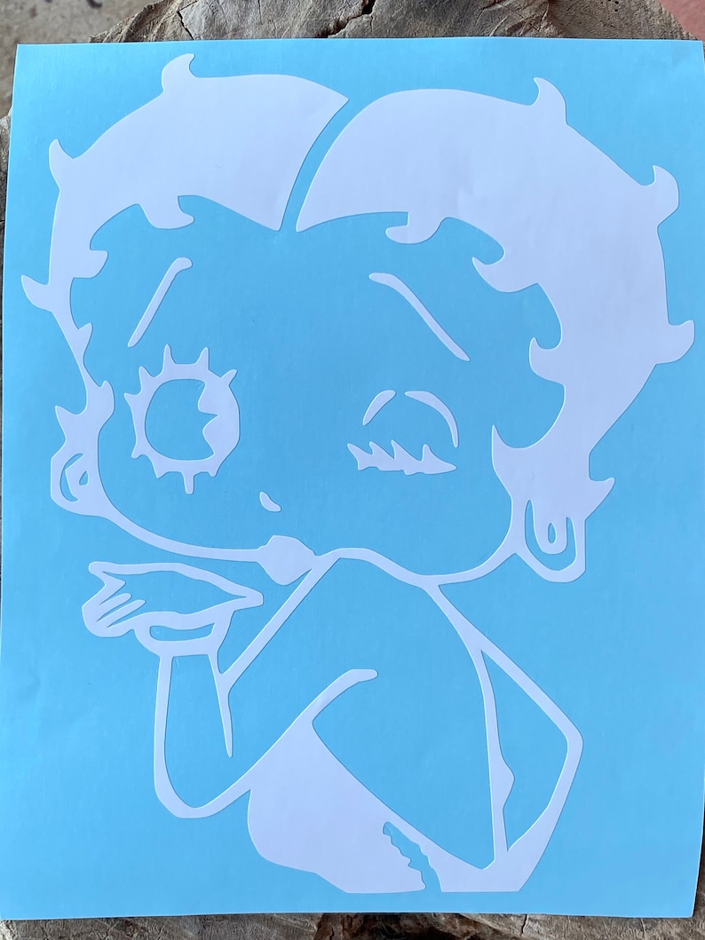 Betty Boop Vinyl Decal Betty Boop Car Decal Betty Boop Car - Etsy
