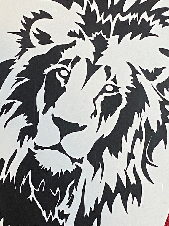 Lion Car Decal Lion Head Decal Jungle Animals Decal Safari Etsy