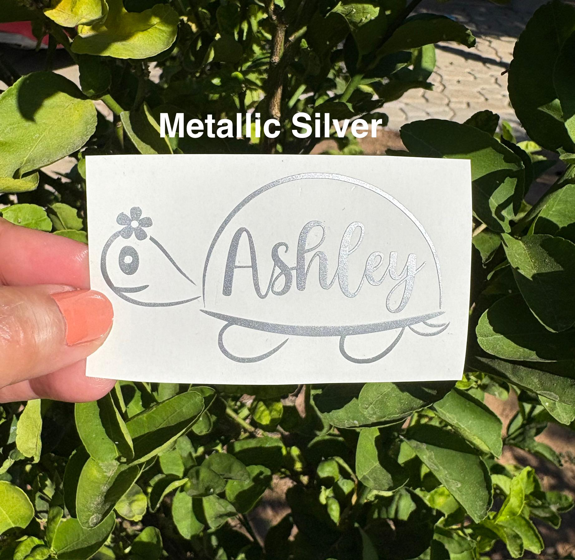 Custom Cursive Name Turtle Vinyl Decal, Waterproof Stickers for ...