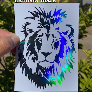 Lion Head Car Truck Window decal, Jungle wild animal sticker,