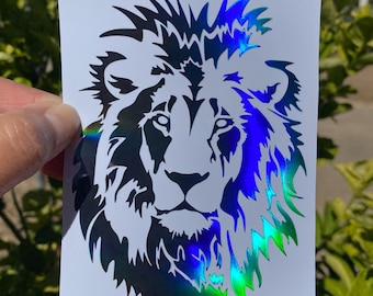 Lion Head Car Truck Window decal, Jungle wild animal sticker,