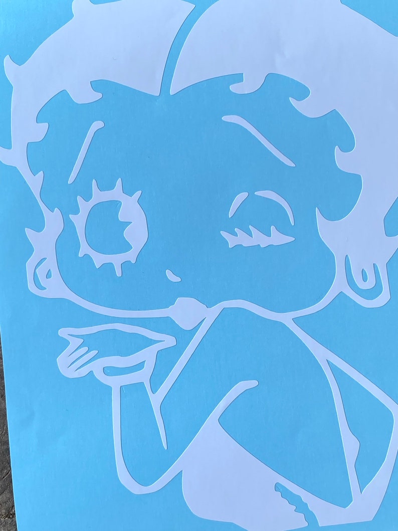 Betty Boop Vinyl Decal Betty Boop Car Decal Betty Boop Car - Etsy