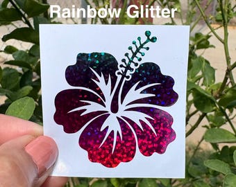 hibiscus Flower Decal, Tropical Flower Car, Laptop & Tumbler Sticker,
