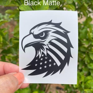 American Bald eagle decal, Eagle head, Bold and Majestic eagle Design for Cars, motorcycle,  Eagle Sticker, eagle face decal, flag decal,