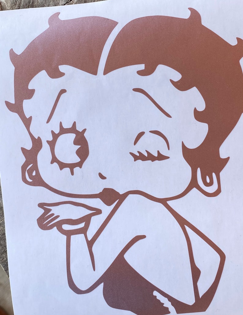 Betty Boop Vinyl Decal Betty Boop Car Decal Betty Boop Car - Etsy