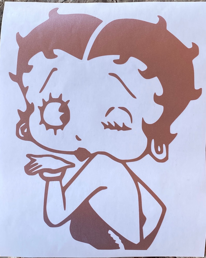 Betty Boop Vinyl Decal Betty Boop Car Decal Betty Boop Car - Etsy